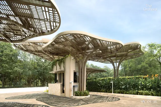 Cổng chào, tán vòm cận cảnh