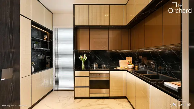 Bếp nhà mẫu biệt thự song lập