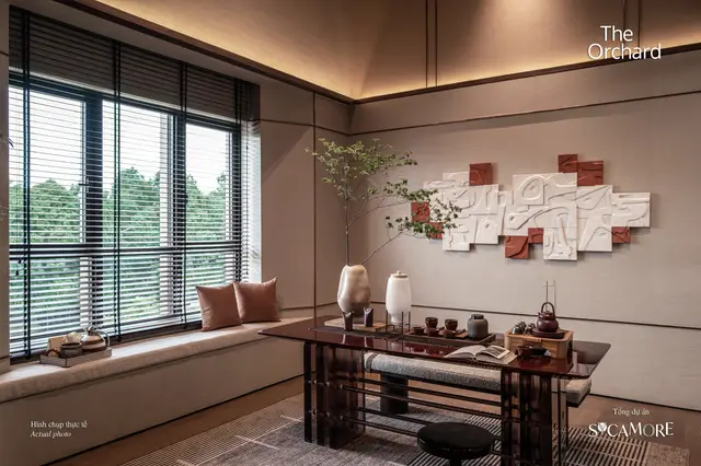 Phòng Zen nhà mẫu biệt thự đơn lập